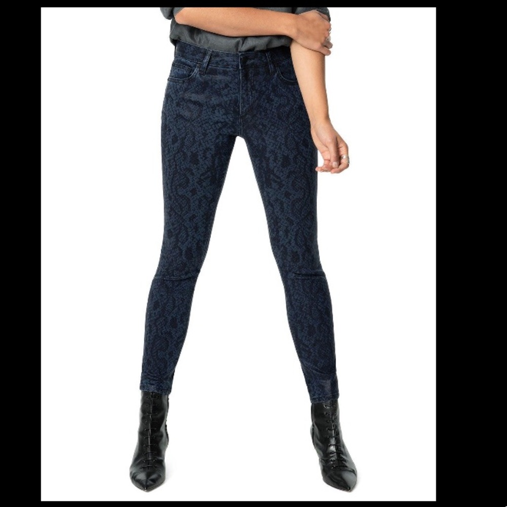 NWT JOE’S HIGH RISE SKINNY ANKLE PYTHON JEANS